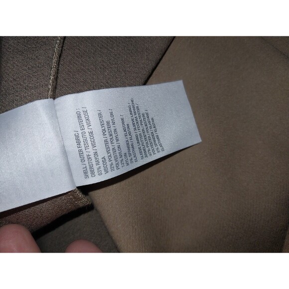 Lisa Rinna Collection Women's Two Button Pea Coat Solid Camel XL Size - Picture 7 of 8